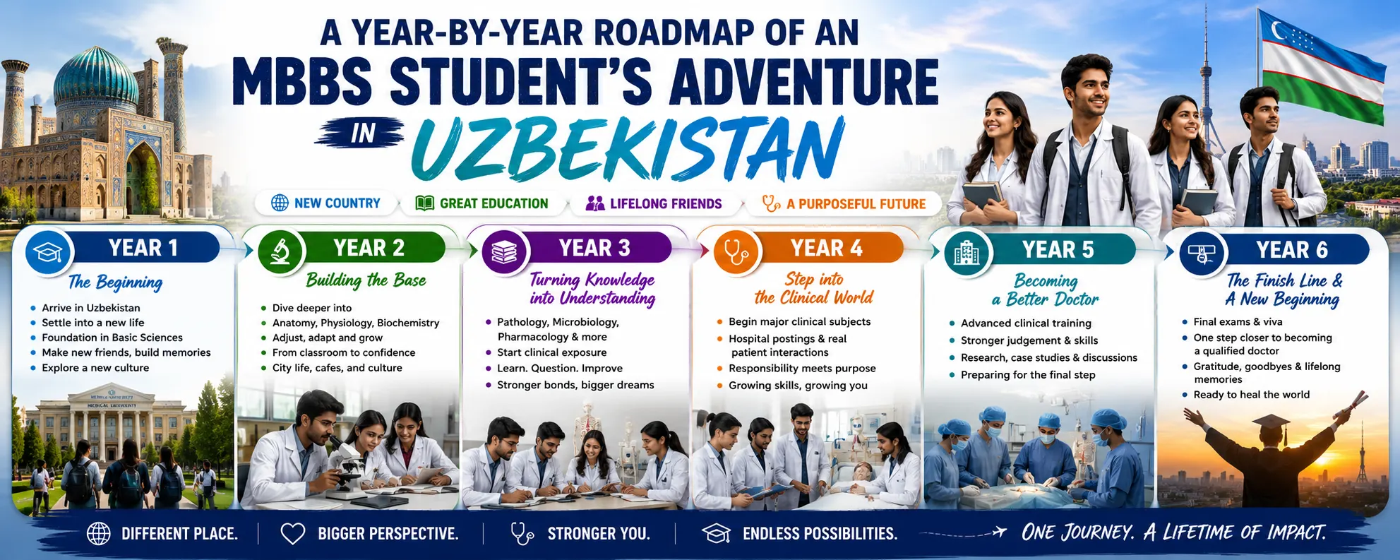 A year-by-year Roadmap of an MBBS student’s adventure in Uzbekistan